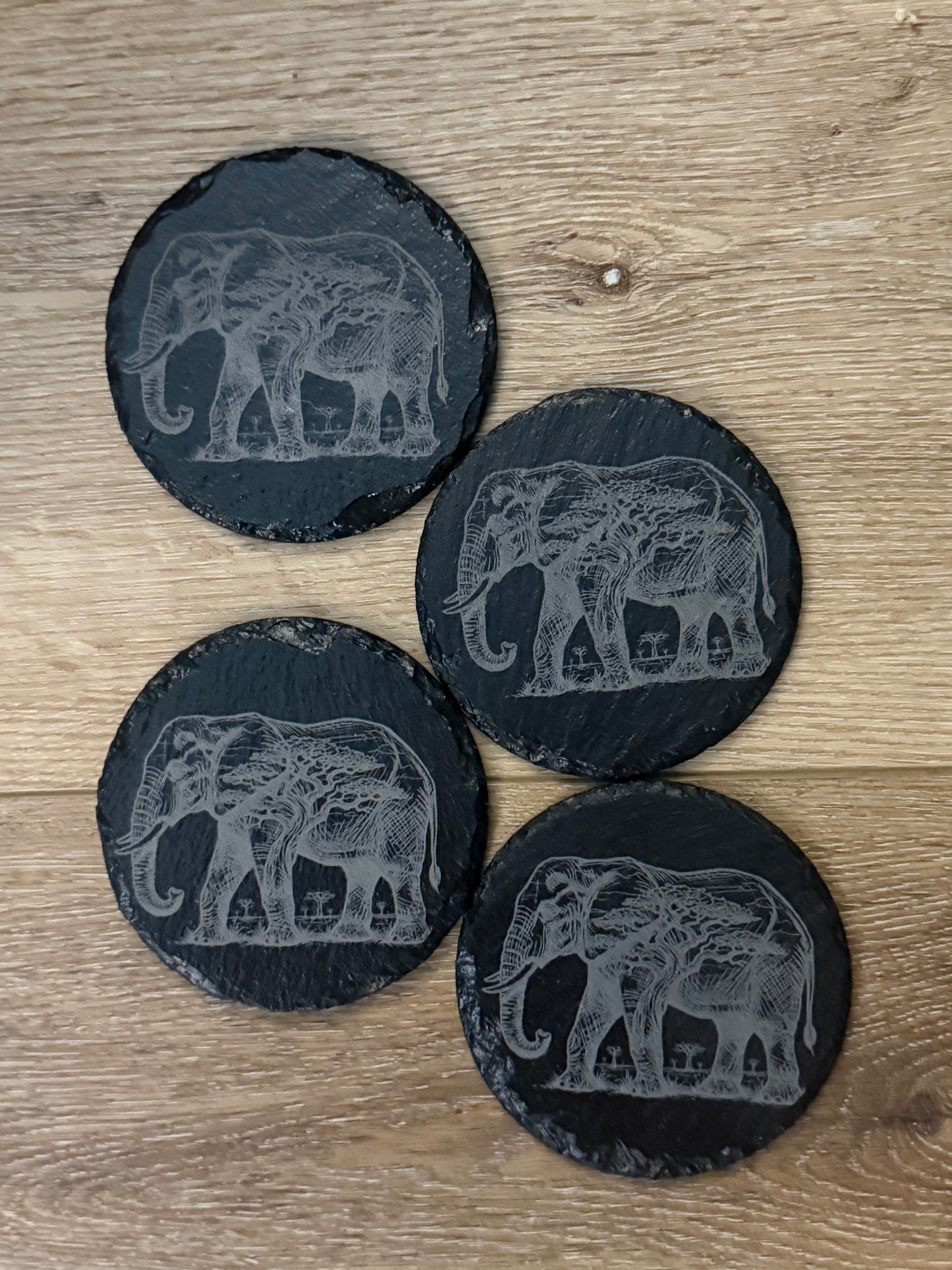 Elephant Slate Coaster