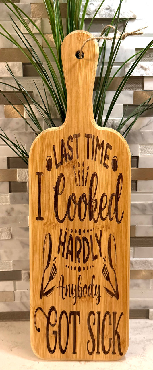 Funny Engraved Bamboo Cutting Board