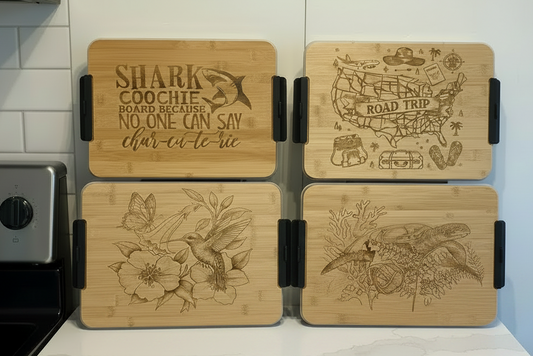 Snack To Go Box With Decorative Charcuterie and Cutting Board Unique Gift