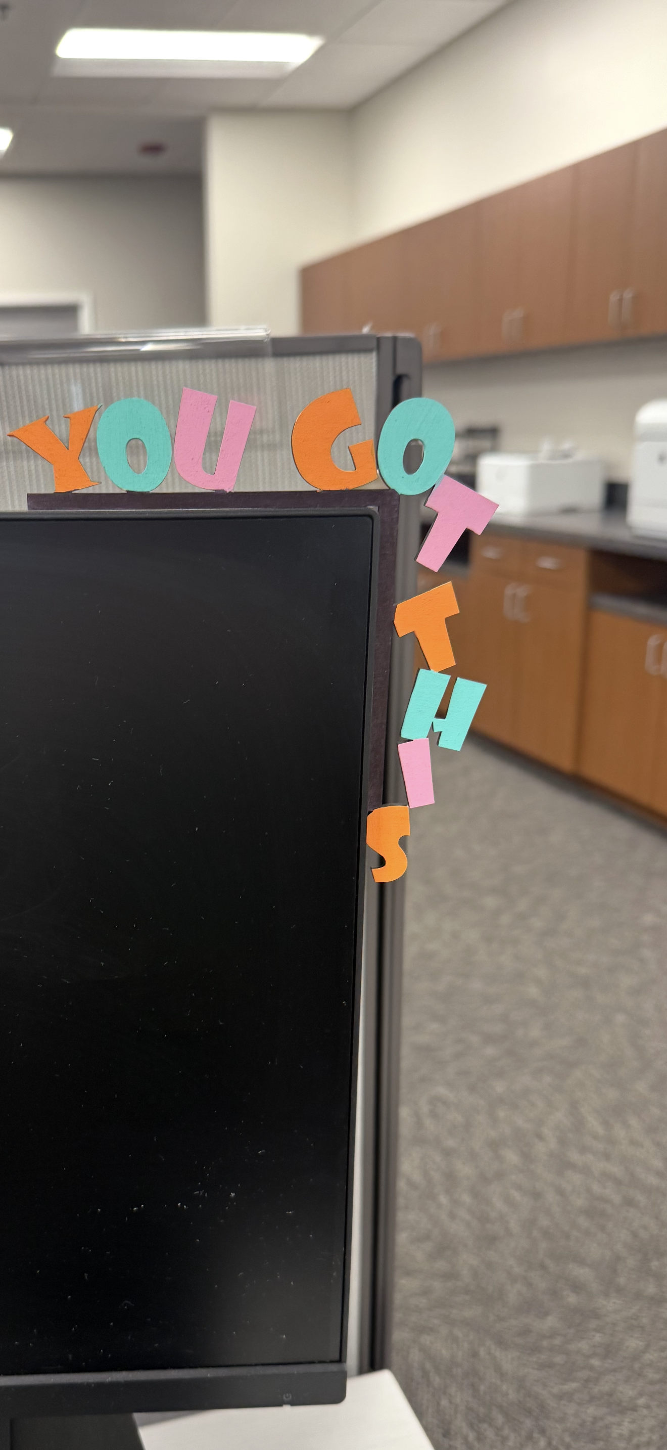 Motivational Computer Corner Decor
