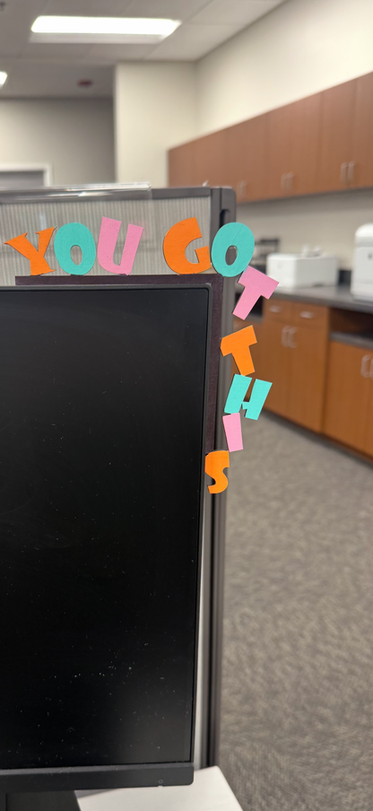 Motivational Computer Corner Decor
