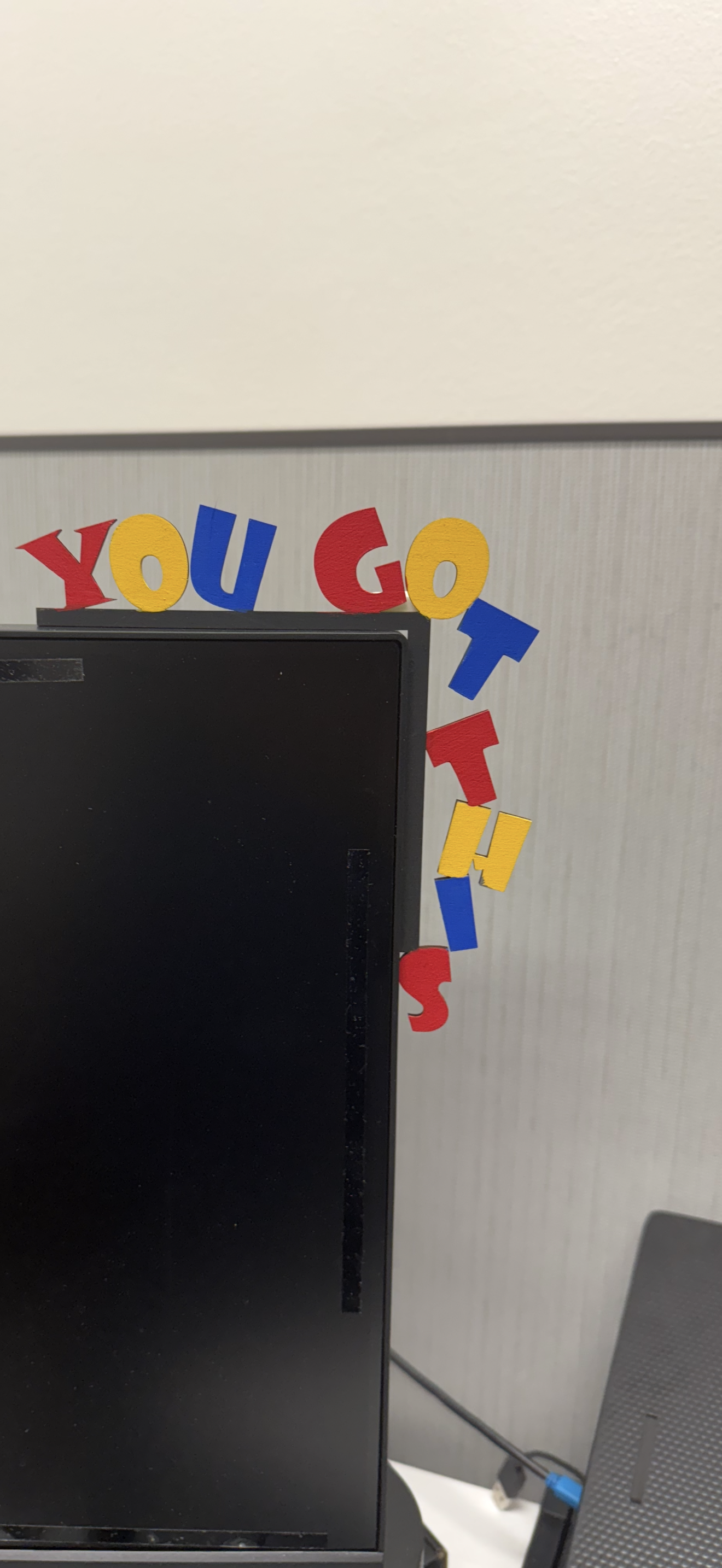 Motivational Computer Corner Decor