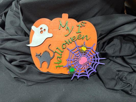 Baby's First Halloween  - Holiday Milestone Marker