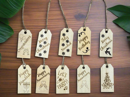 Wooden Gift Tags For All Occasions