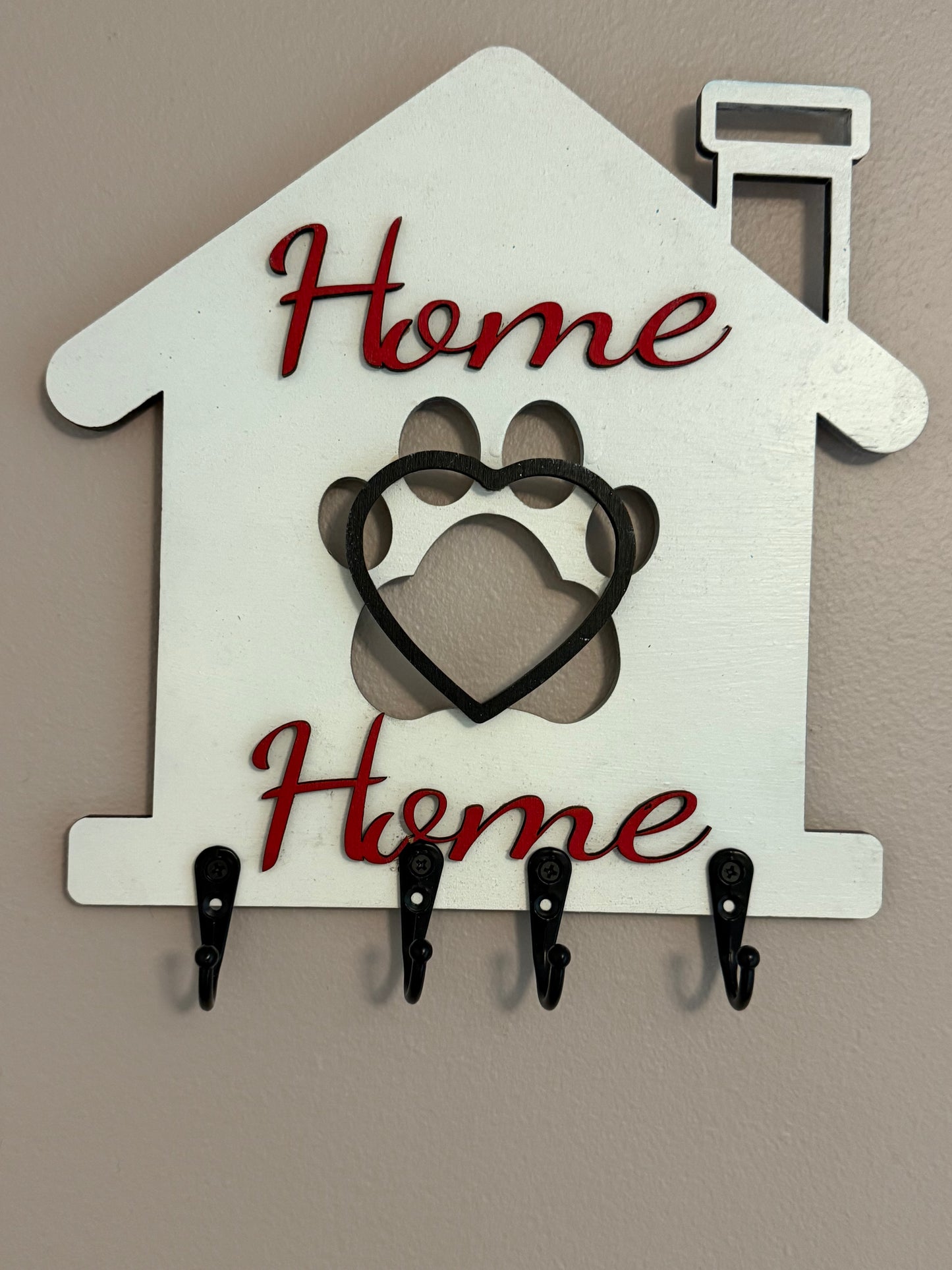 Home Sweet Home - Key & Leash Holder
