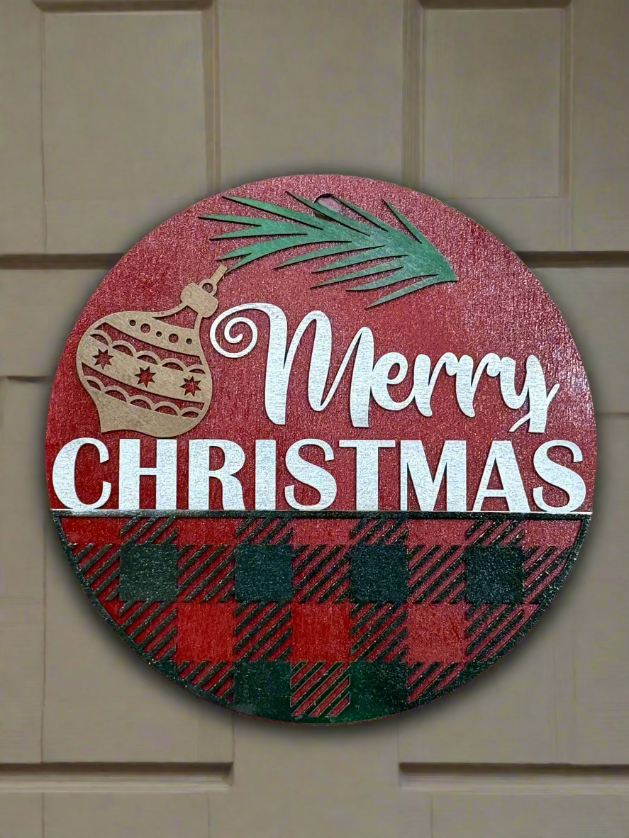 Merry Christmas Door Sign