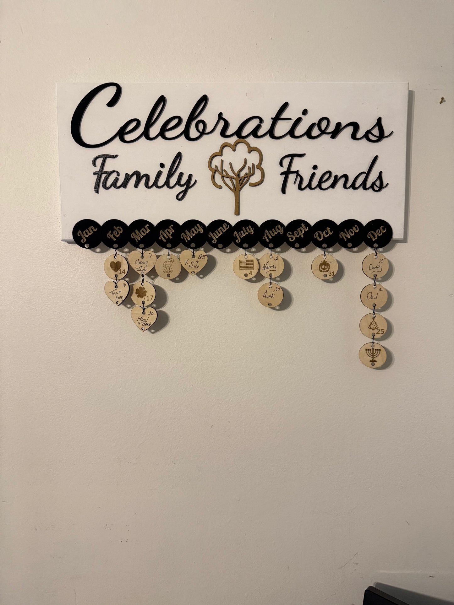 Wood Celebration Calendar