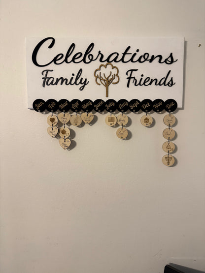 Wood Celebration Calendar