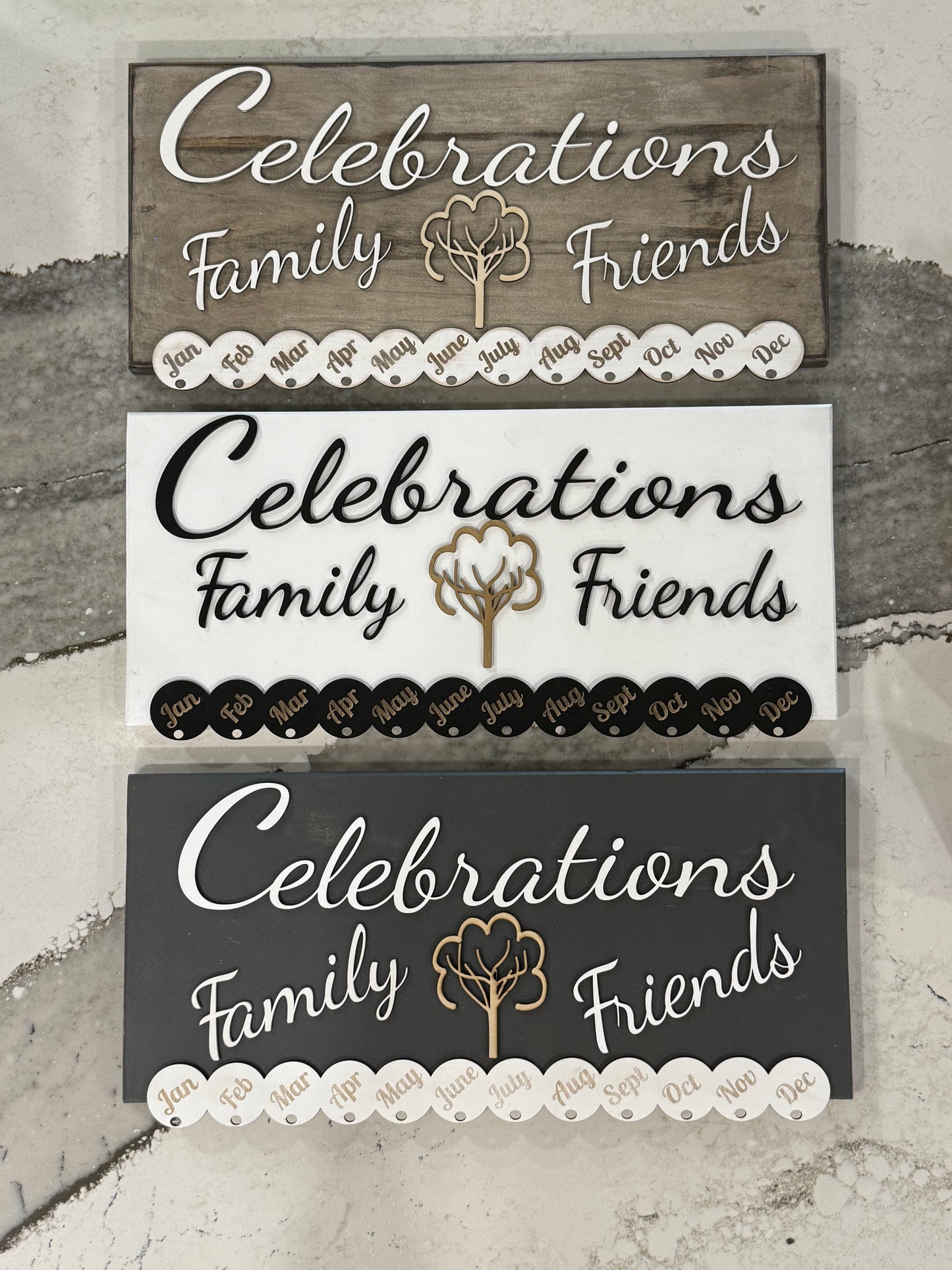 Wood Celebration Calendar