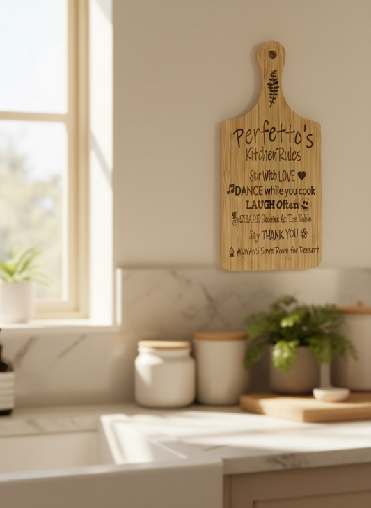 Kitchen Rules Cutting Board