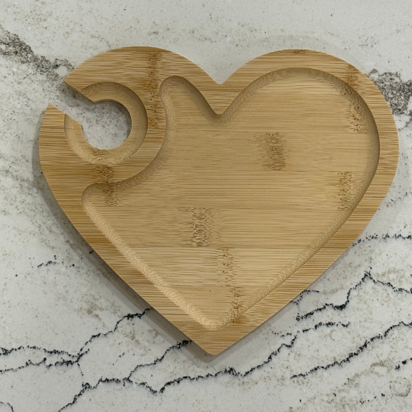 Wine Hors d'oeuvres Bamboo Heart Shape