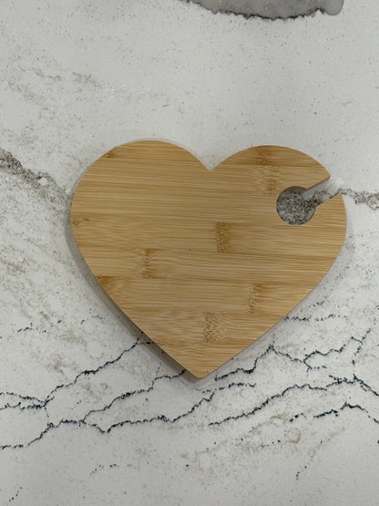Wine Hors d'oeuvres Bamboo Heart Shape