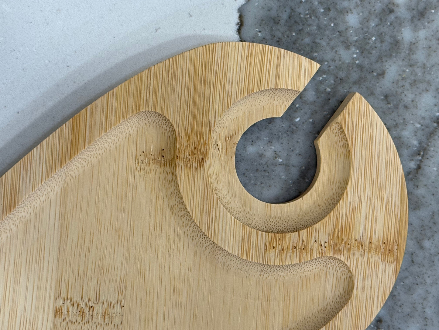 Wine Hors d'oeuvres Bamboo Heart Shape