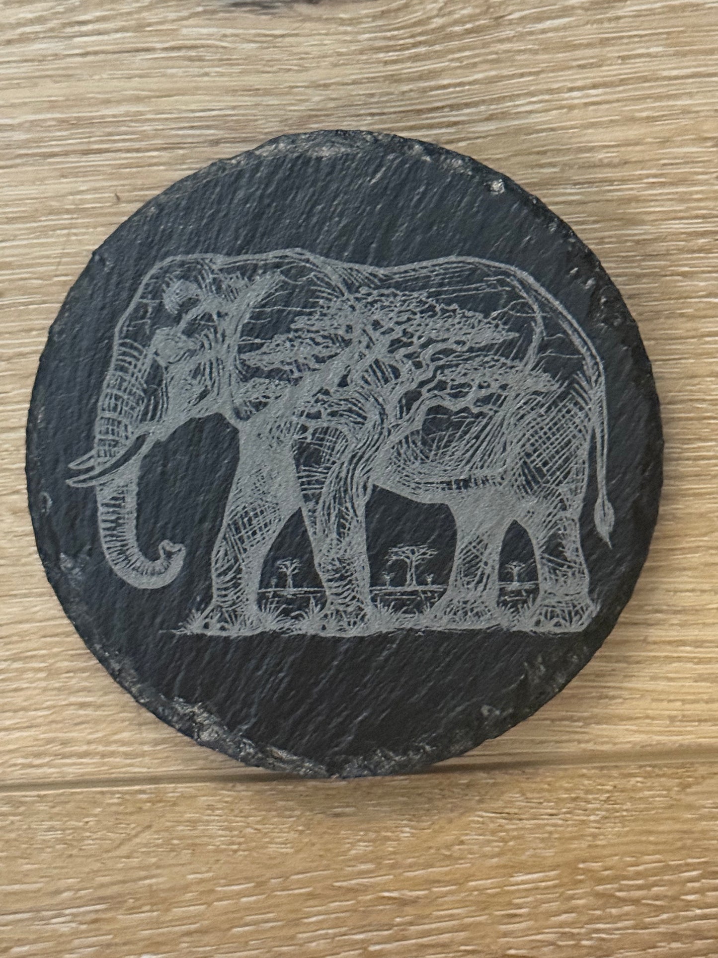 Elephant Slate Coaster