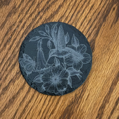 Hummingbird Slate Coaster
