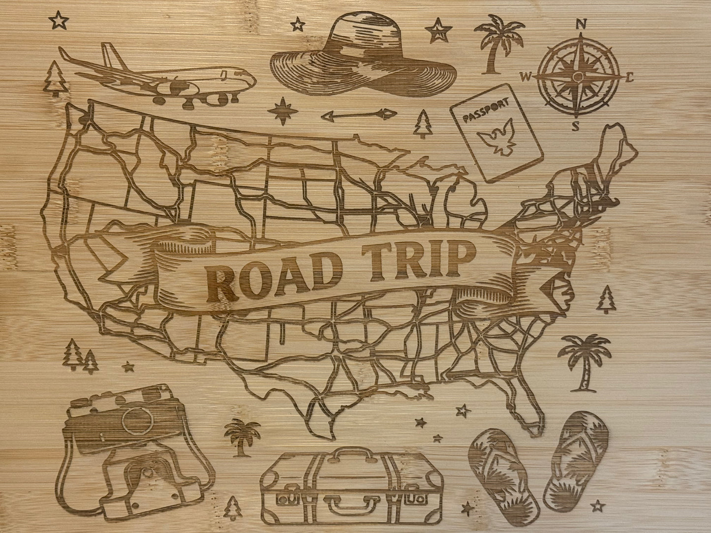 Snack To Go Box With Decorative Charcuterie and Cutting Board Unique Gift
